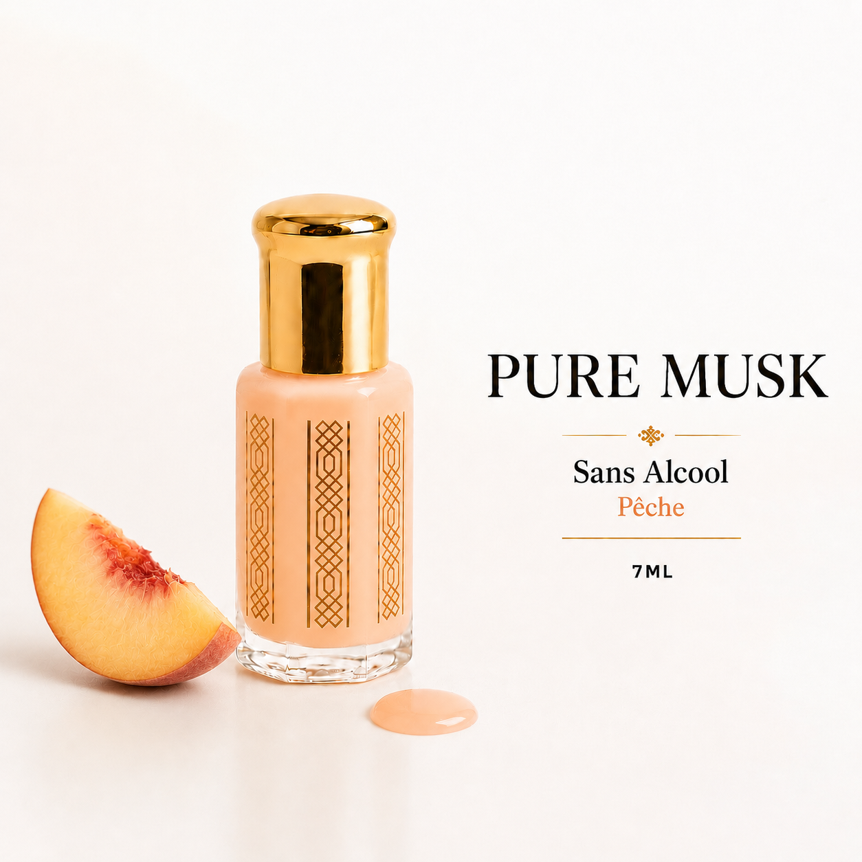 Musc Tahara aromatisé 7ml - Pêche