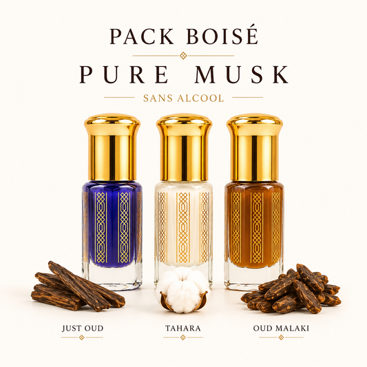 Pack 3 Muscs Aromatisés sans alcool - Boisés