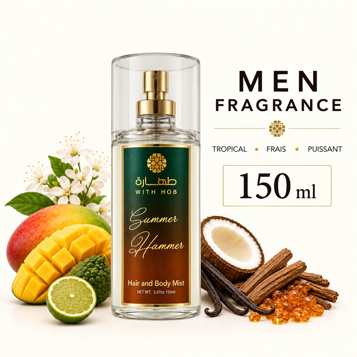 Brume parfumée corps et cheveux 150 ml Summer Hunter – Tahara Maroc