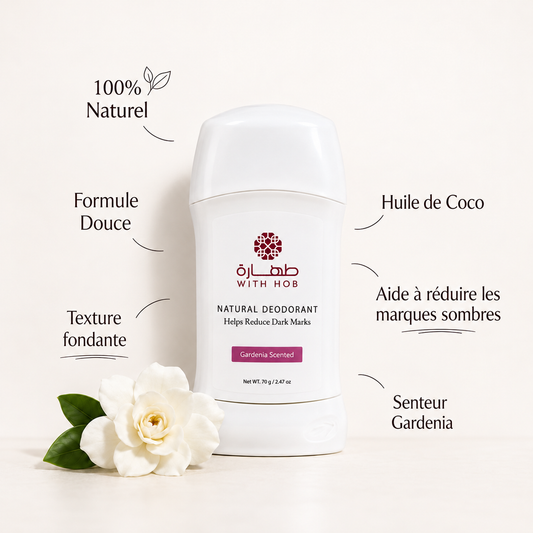 Déodorant stick naturel sans alcool 70 g Gardénia – Tahara Maroc