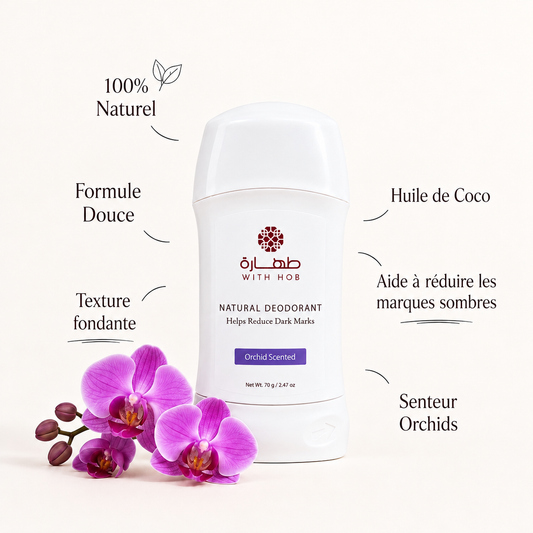 Déodorant stick naturel sans alcool 70 g Orchidée – Tahara Maroc