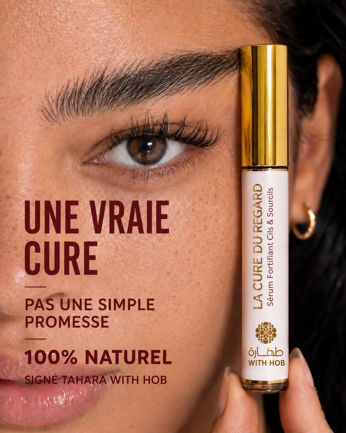 Sérum cils et sourcils naturel aux 12 huiles végétales – Tahara Maroc (vue 3)