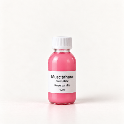 Musc Tahara aromatisé sans alcool en vrac Rose Vanille (vue 2) – Tahara Maroc