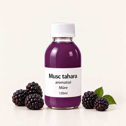 Musc Tahara aromatisé sans alcool en vrac Mûre (vue 3) – Tahara Maroc
