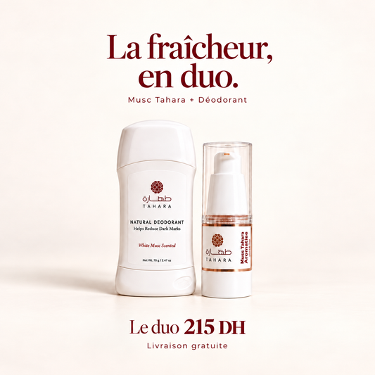 Duo Fraîcheur Sport : Déodorant Naturel + Musc Tahara | Livraison Gratuite