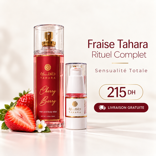 Pack Tahara Duo Fraise | Brume Cherry Berry + Musc Airless 18ml | Livraison Gratuite