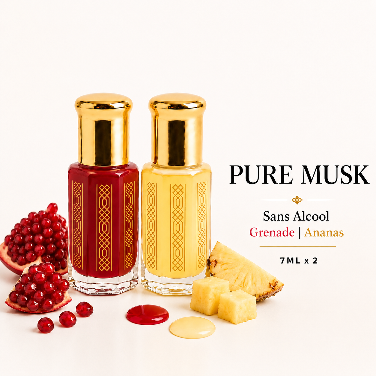Le duo le plus commandé — Musc aromatisé sans alcool Ananas & Roumman