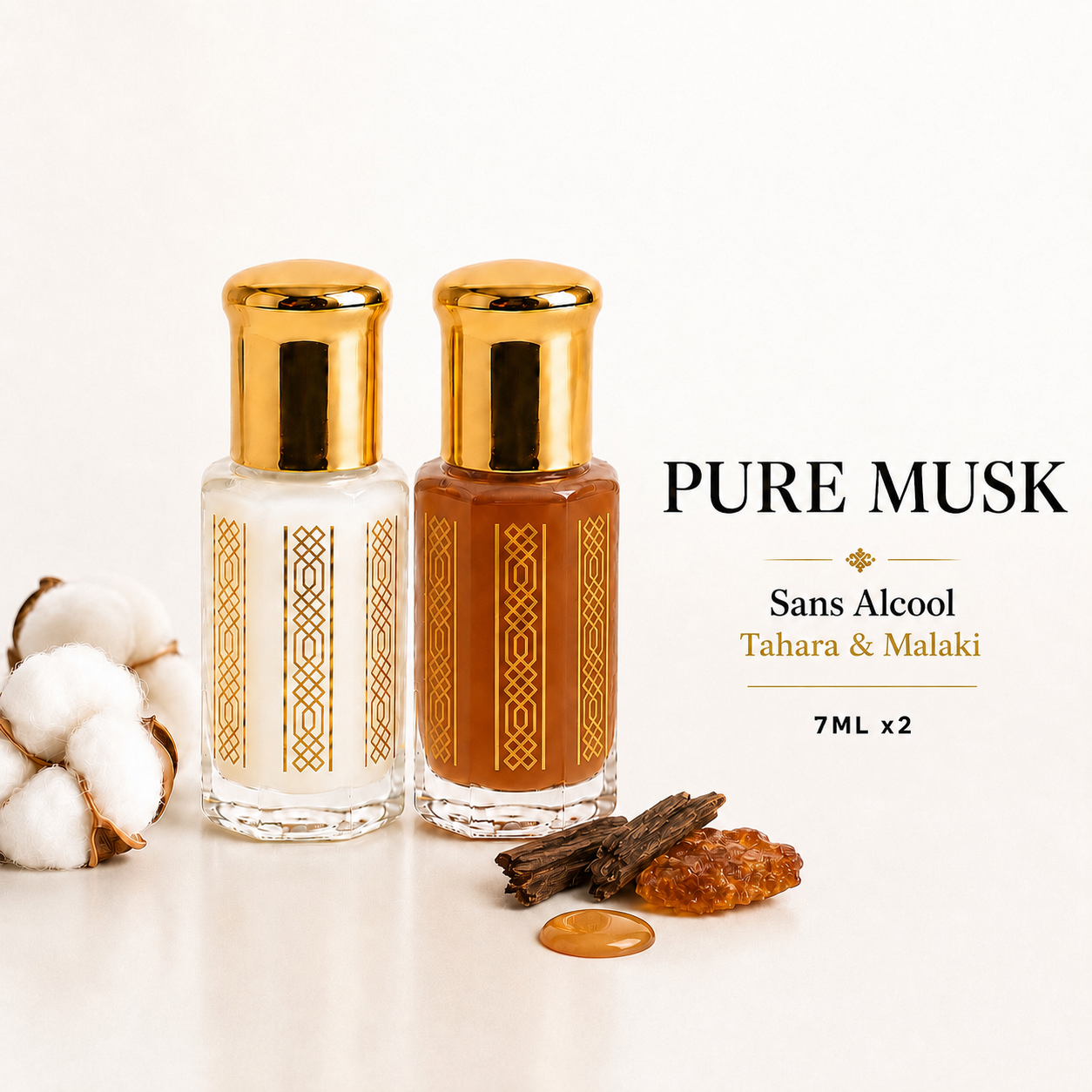 Duo Musc Tahara sans alcool 7ml x 2— Tahara et Malaki