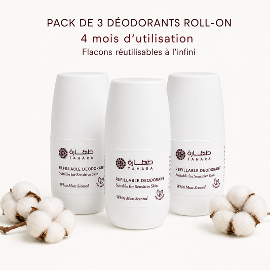 Déodorants naturels sans alcool au musc Blanc – 180 ml