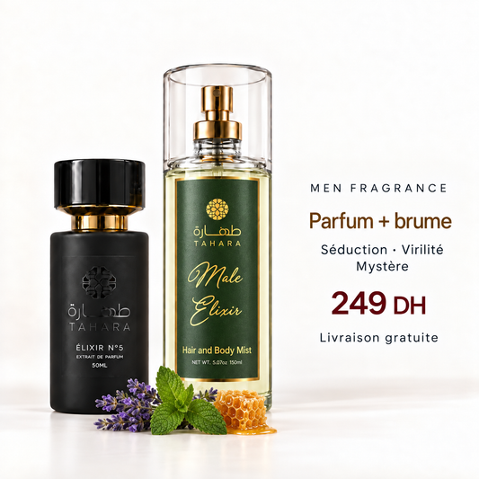 Pack Tahara Parfum Homme | Élixir N°5 + Male Elixir | Livraison Gratuite