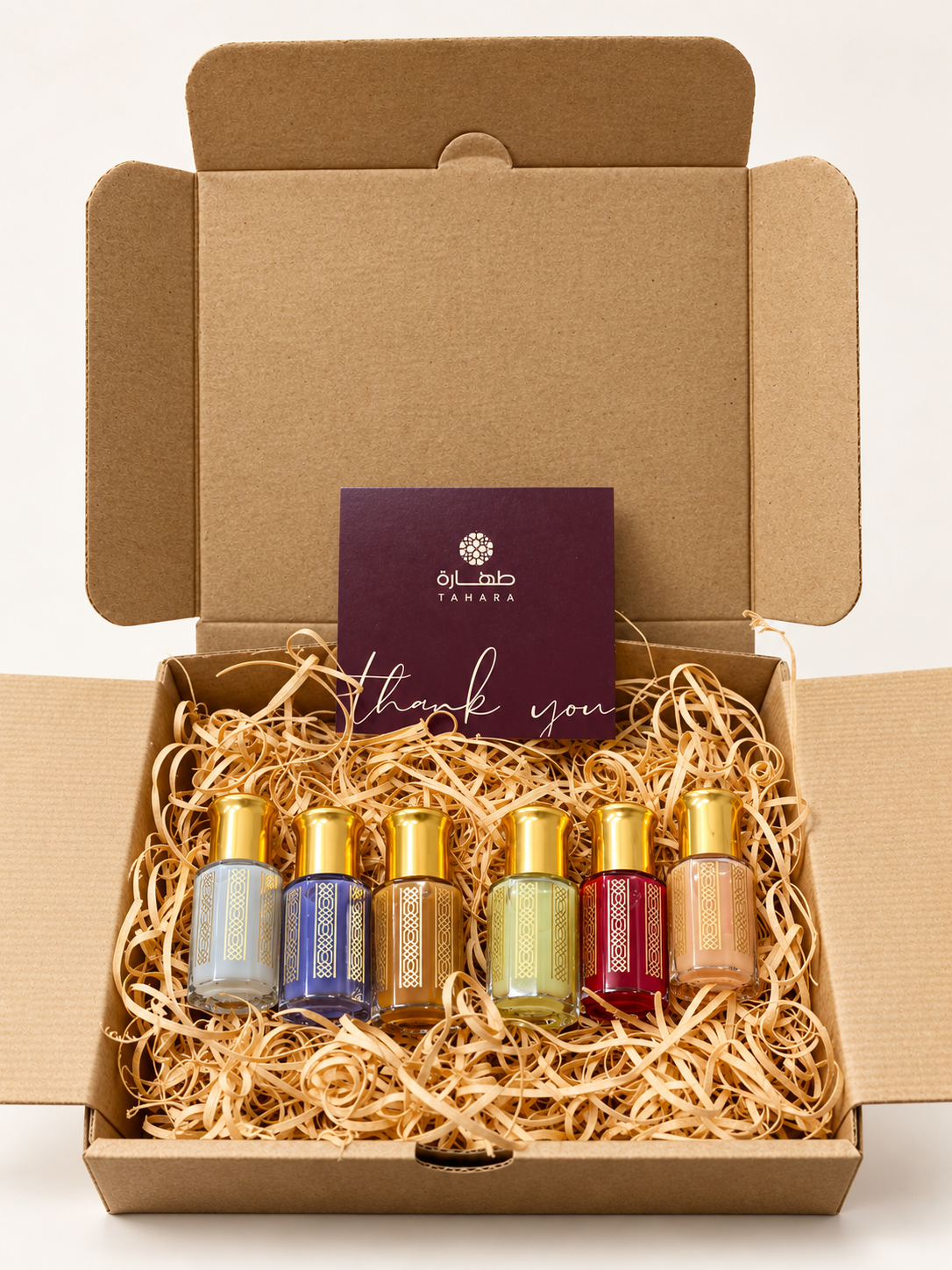 Pack Découverte Tahara | 6 Muscs Aromatisés 7ml | Coffret Cadeau | Livraison Gratuite
