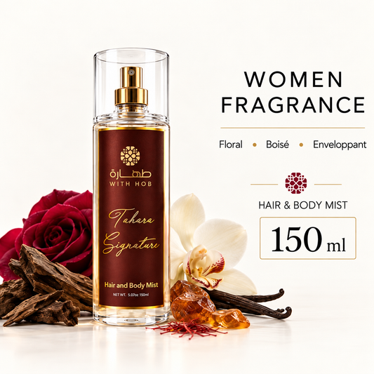 Brume parfum femme corps et cheveux 150 ml Tahara Signature – Tahara Maroc