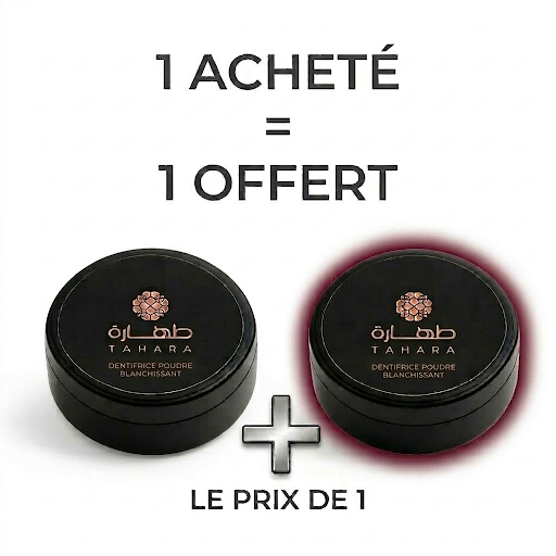 Dentifrice blanchissant naturel Tahara Maroc offre 1 acheté 1 offert