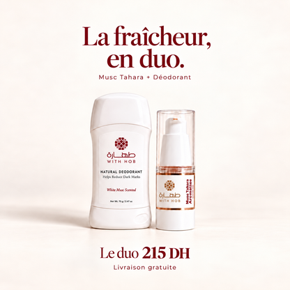 Duo déodorant naturel et musc sans alcool 18 ml Fraîcheur Sport – Tahara Maroc