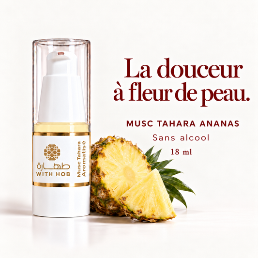 Musc aromatisé sans alcool 18 ml Ananas – Tahara Maroc (vue 2)