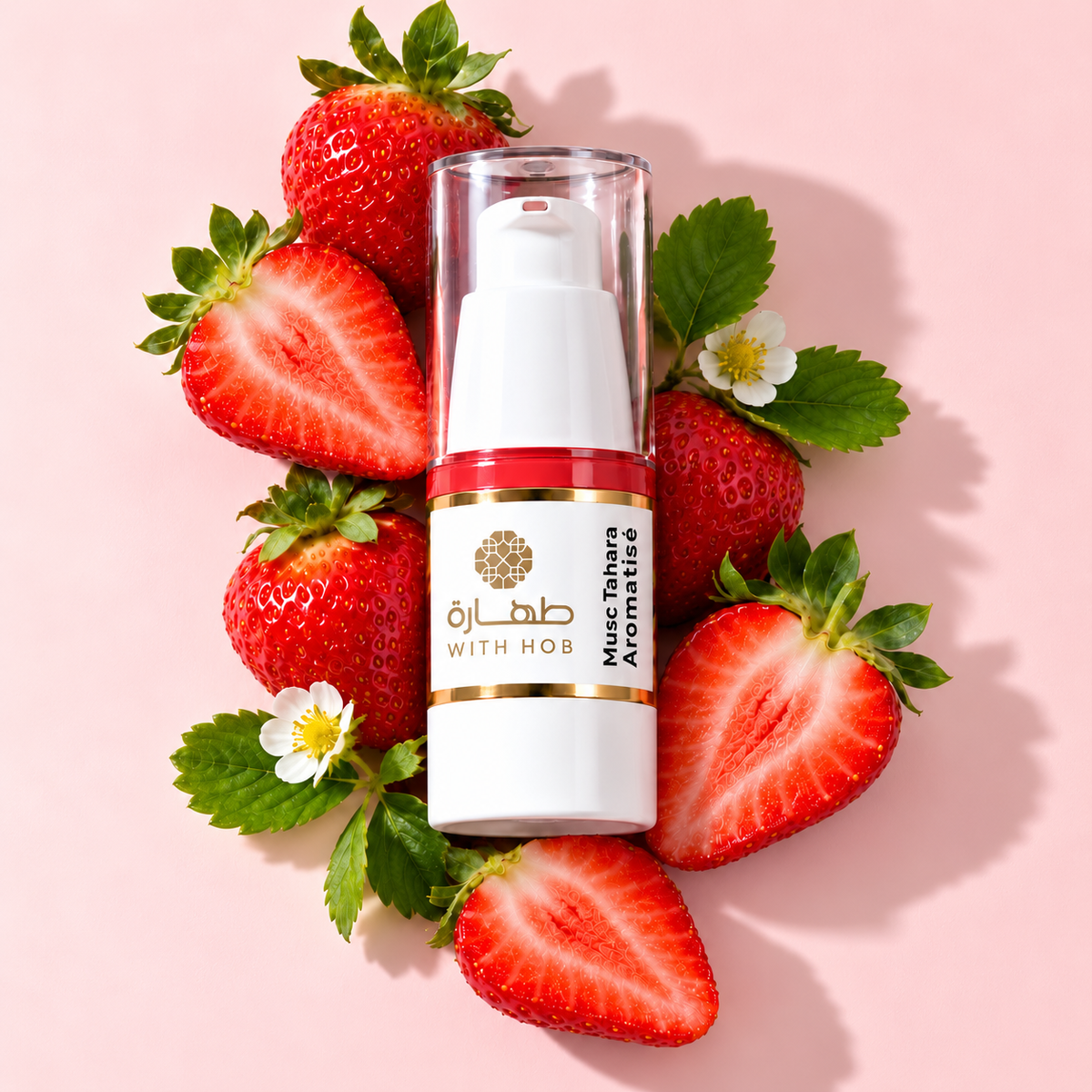 Musc aromatisé sans alcool 18 ml Fraise La Délicieuse – Tahara Maroc