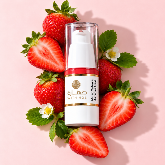 Musc aromatisé sans alcool 18 ml Fraise La Délicieuse – Tahara Maroc