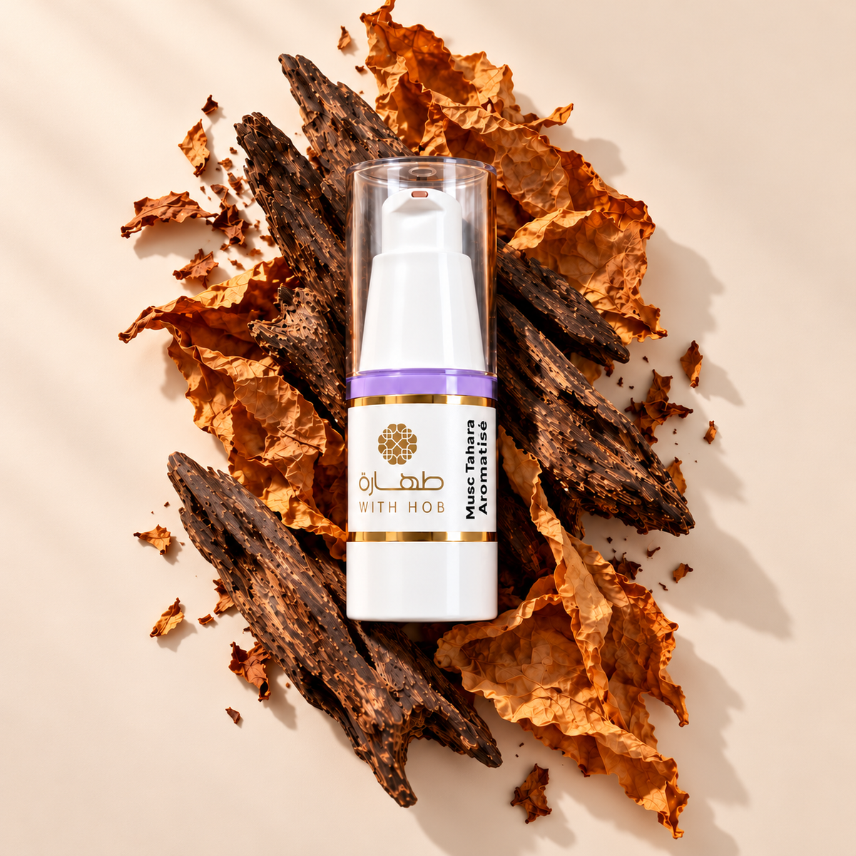 Musc aromatisé sans alcool 18 ml Oud Tabac – Tahara Maroc