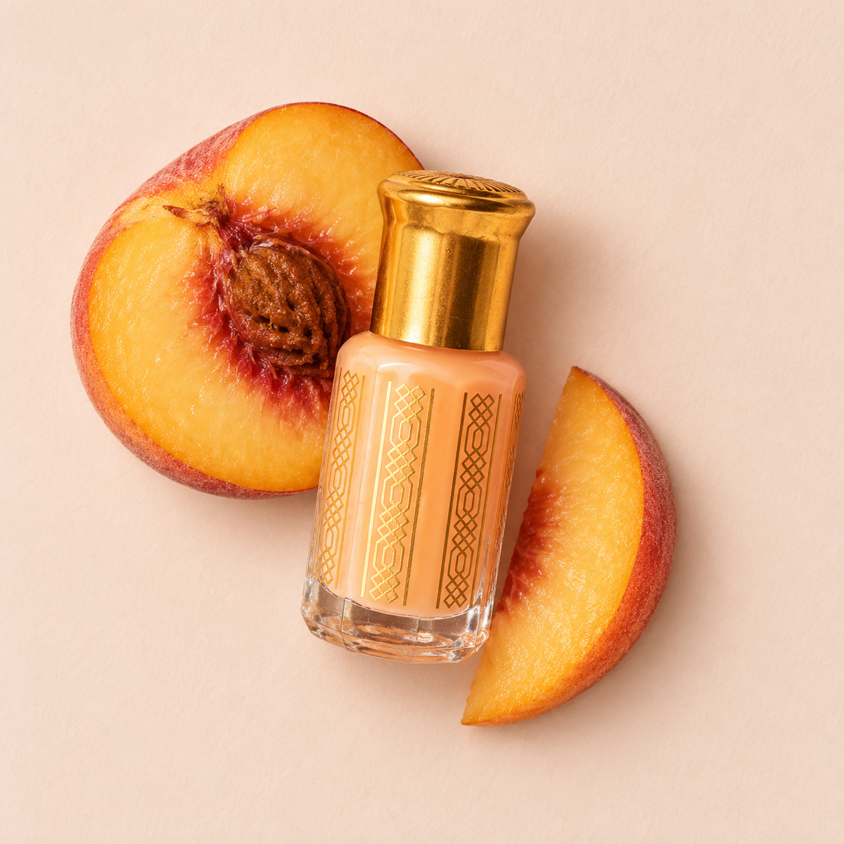 Musc aromatisé sans alcool 7 ml Pêche – Tahara Maroc