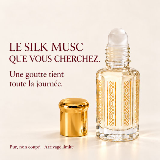 Musc parfumé sans alcool 7 ml Silk Musk – Tahara Maroc (vue 2)