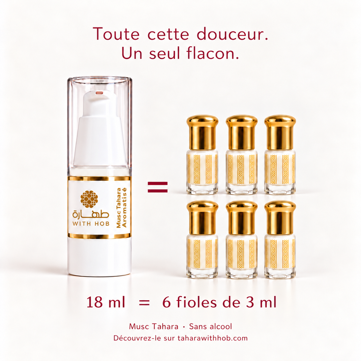 Musc premium sans alcool 18 ml – Tahara Maroc (vue 2)