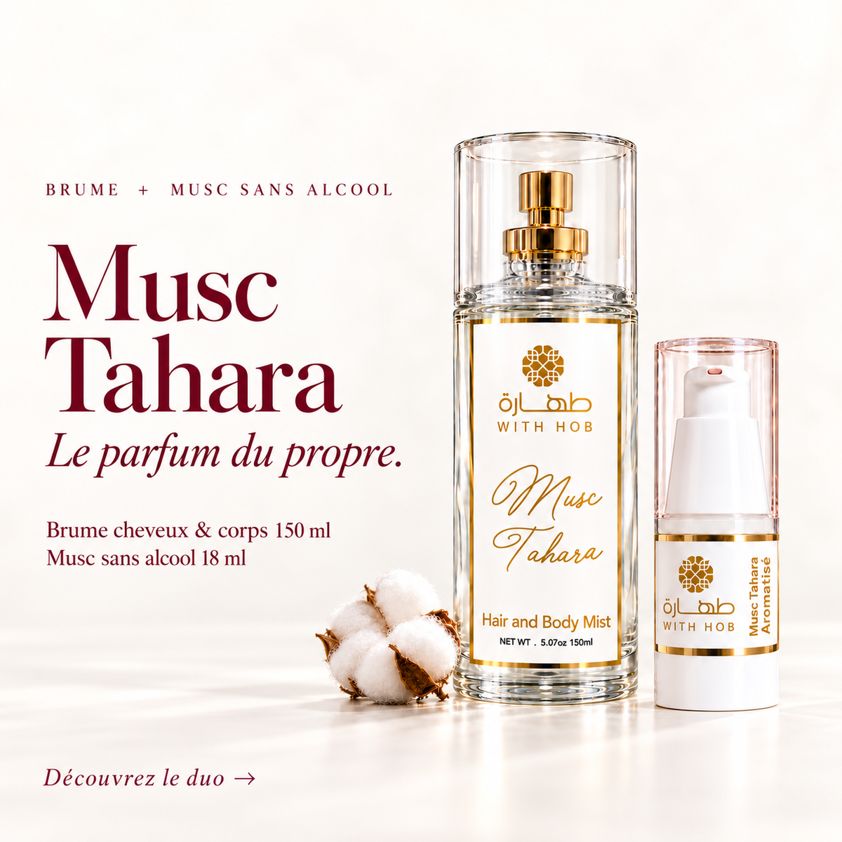 Pack musc et brume musc unisexe – Tahara Maroc