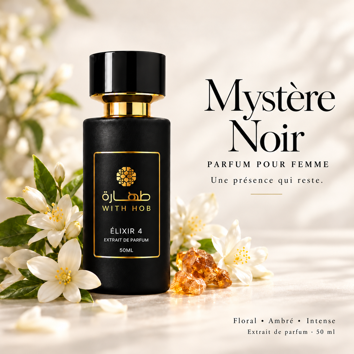 Parfum femme 50 ml Élixir N°4 Mystère Noir – Tahara Maroc