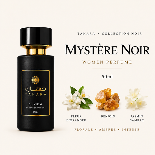Parfum femme Tahara Women Elixir N°4 Mystère Noir - Flacon 50ml noir mat